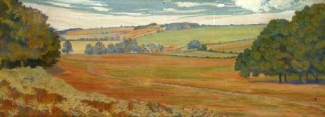Herringham, Christiana Jane, 1852-1929; Landscape with Farm